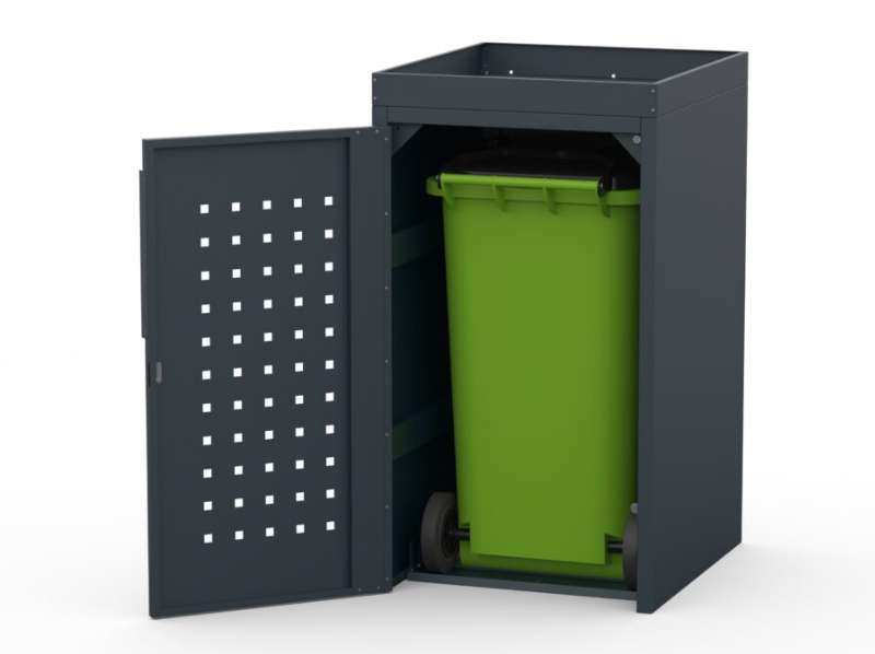 Smetarniki zabojnike za smeti ščitijo pred dežjem, snegom